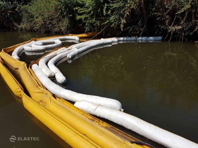 Land-Based Spill Containment Booms